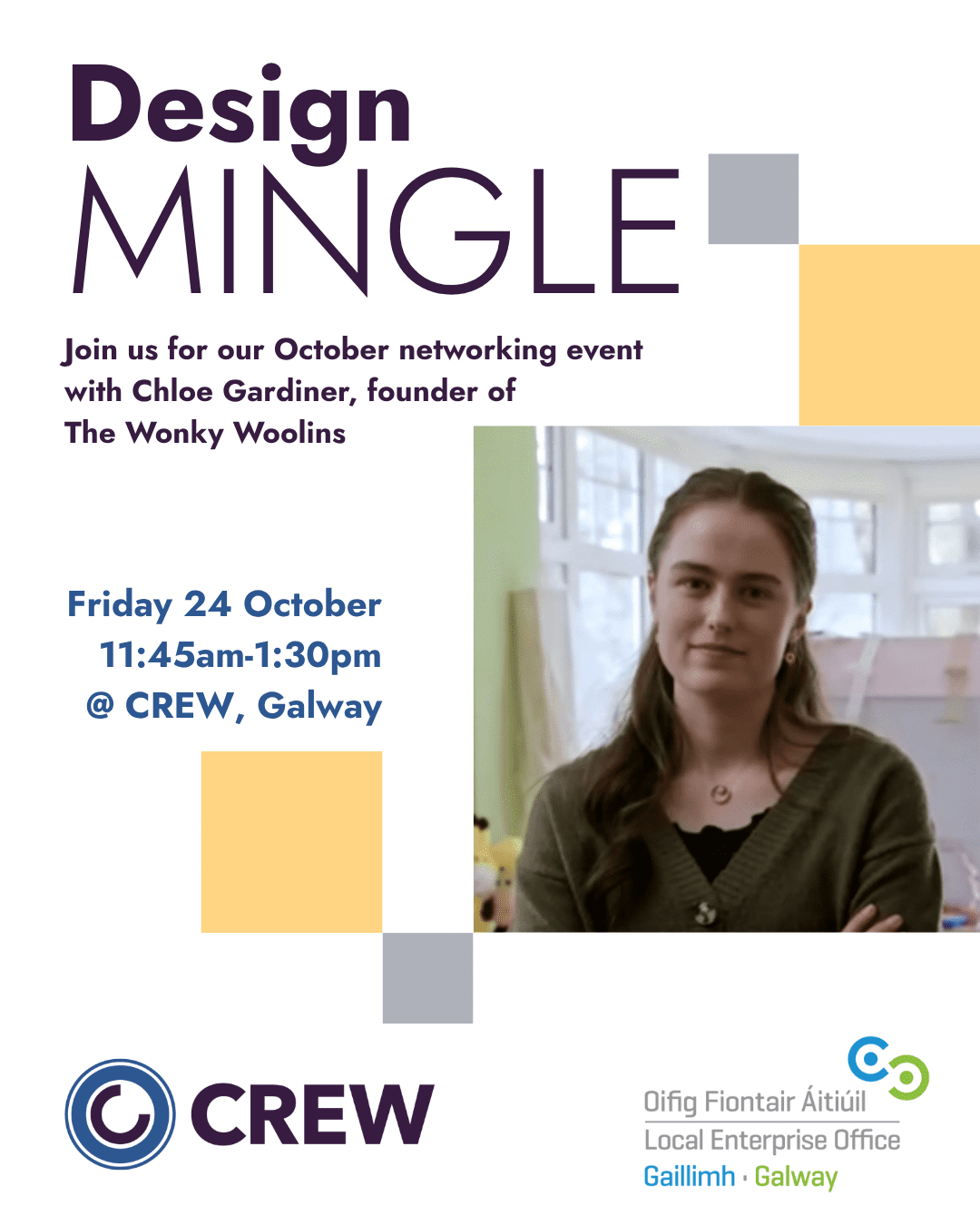 Inspirational talk from Chloe Gardiner founder of wonky woolins